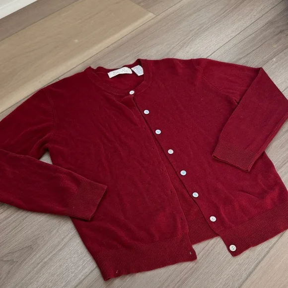 Vintage Red Cardigan - Picture 2 of 3